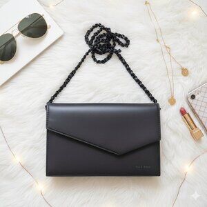 Pixie Mood Clutch Wristlet Detachable Strap Black